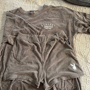 Playboy x Missguided Terry set